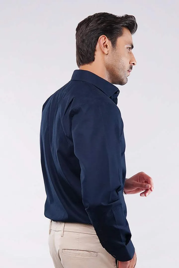 Plain Shirt - Navy Blue