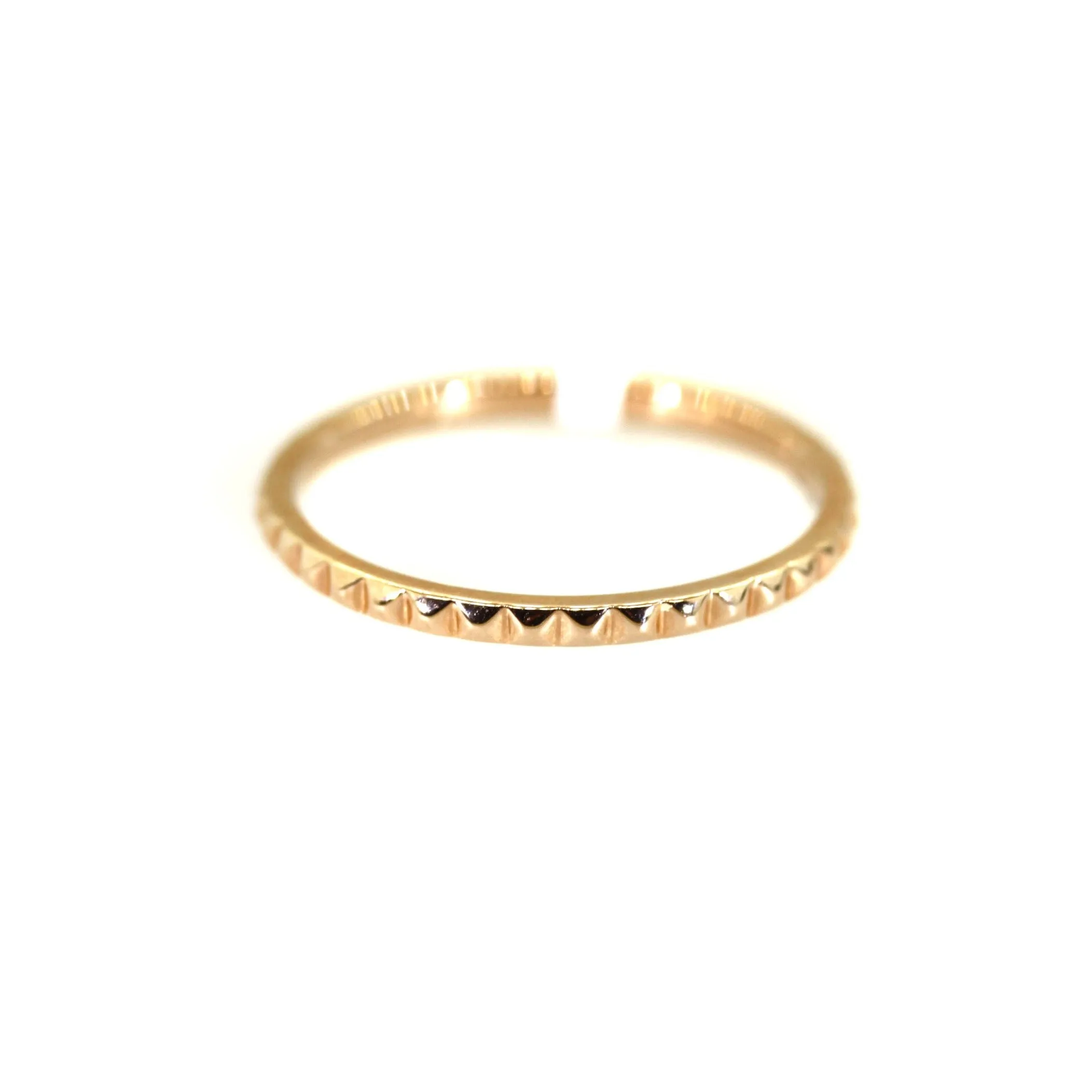 Plain Spike Gold Band