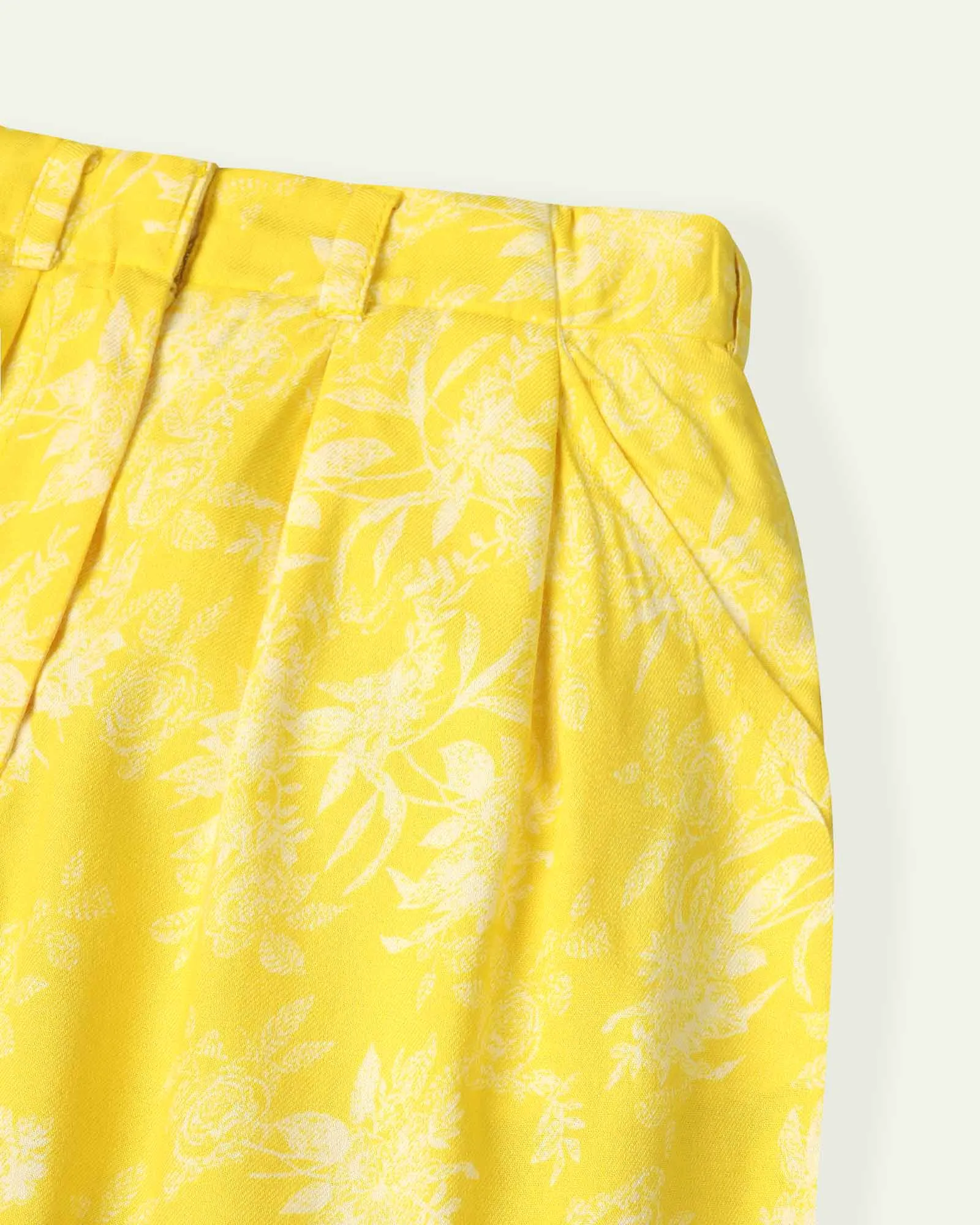 Printed Yellow Pants