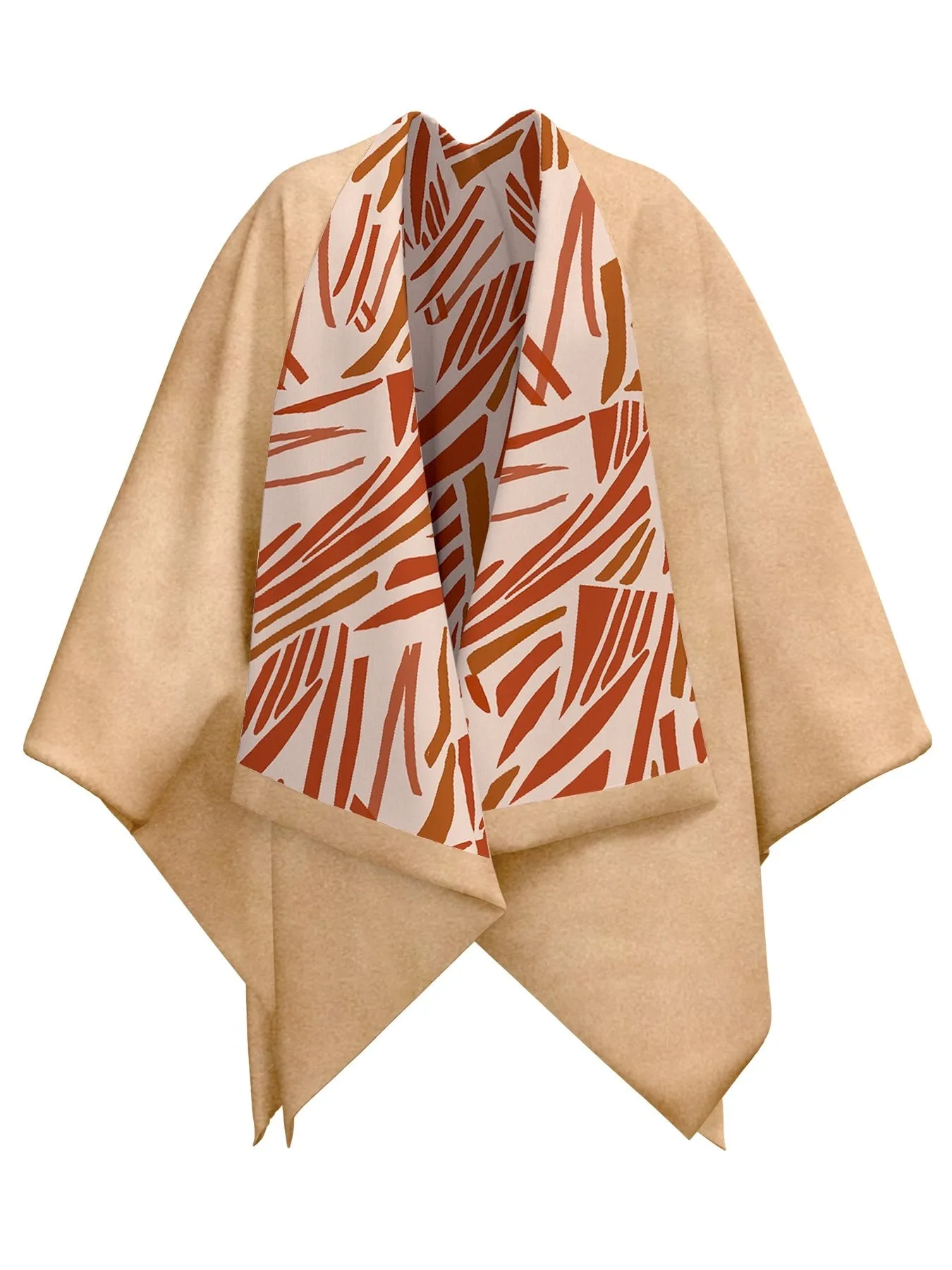 Reversible Amy Ben Poncho - Zena Cream