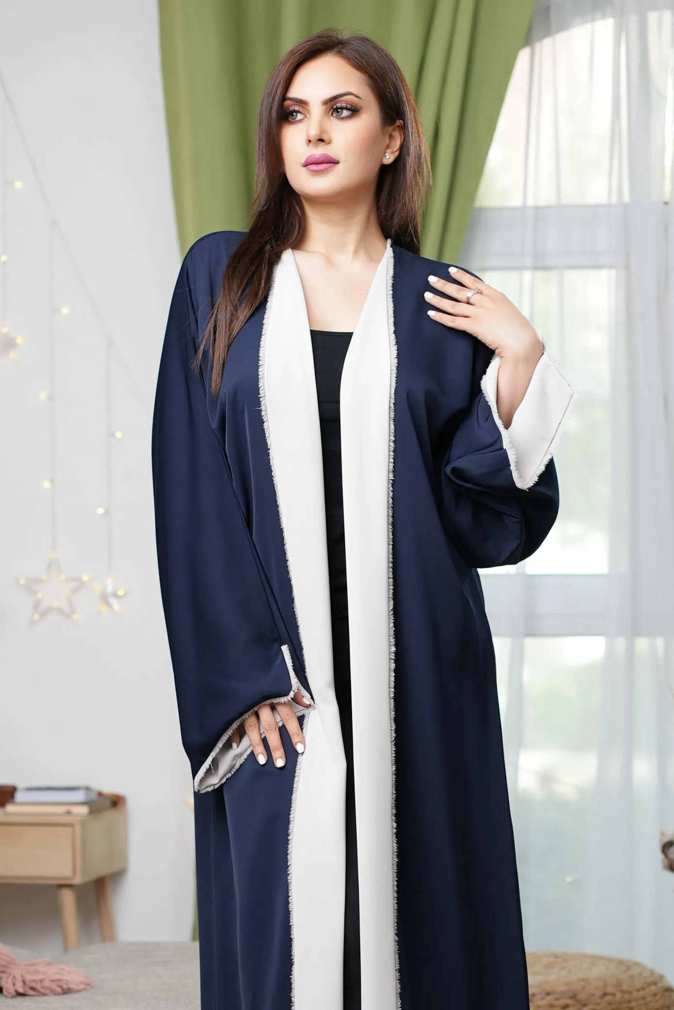 Rida Reversible Navy Abaya