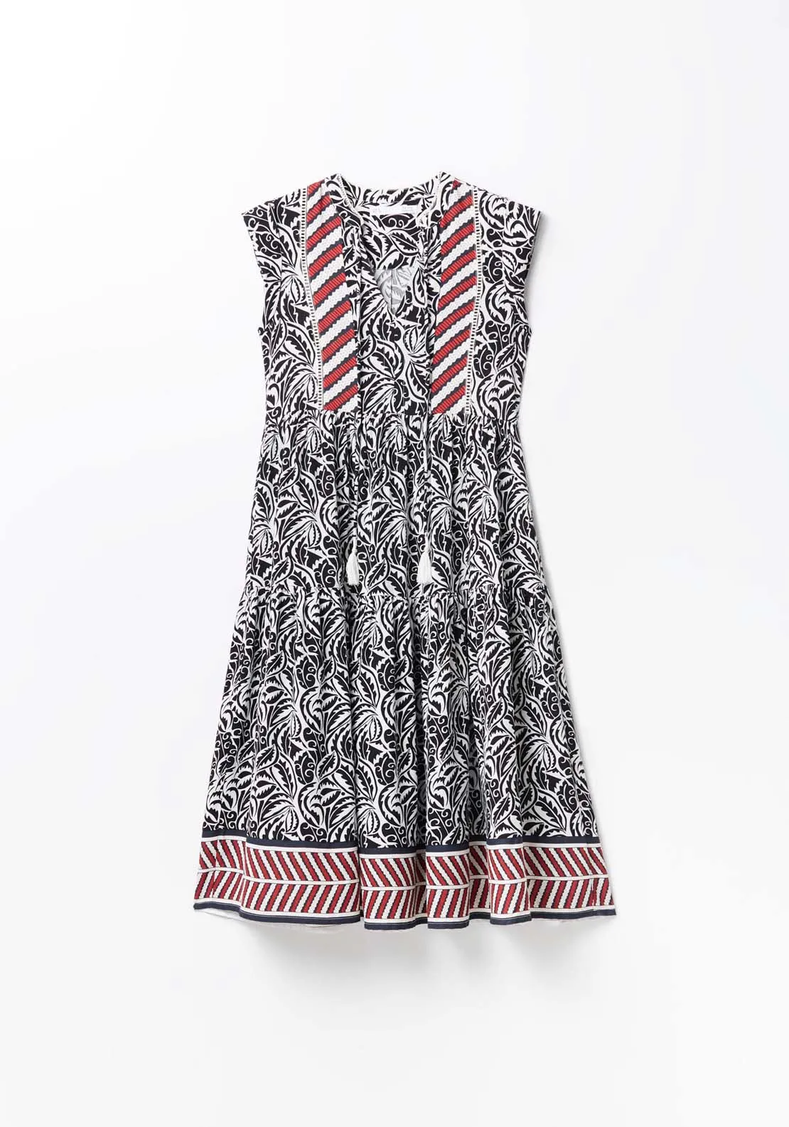 Sleeveless Printed Dress