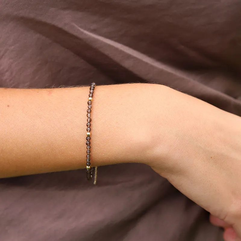 Smoky Quartz Delicate Luxury Bracelet