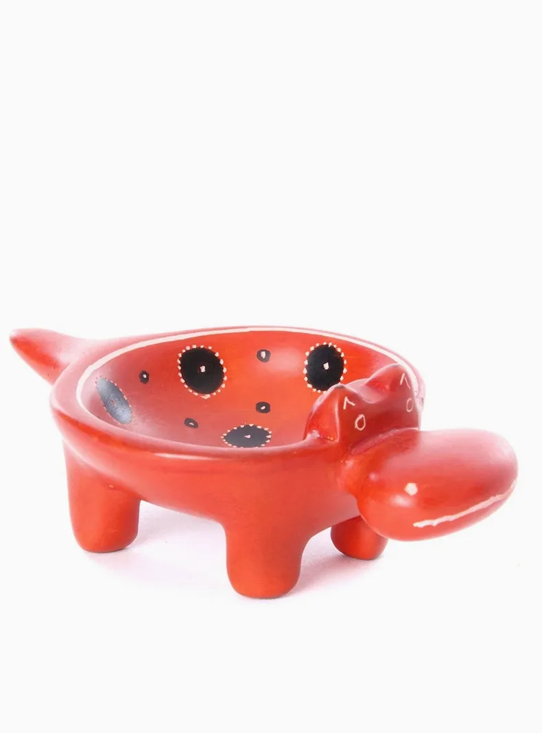 Soapstone Hippo Dish Handmade in Kenya