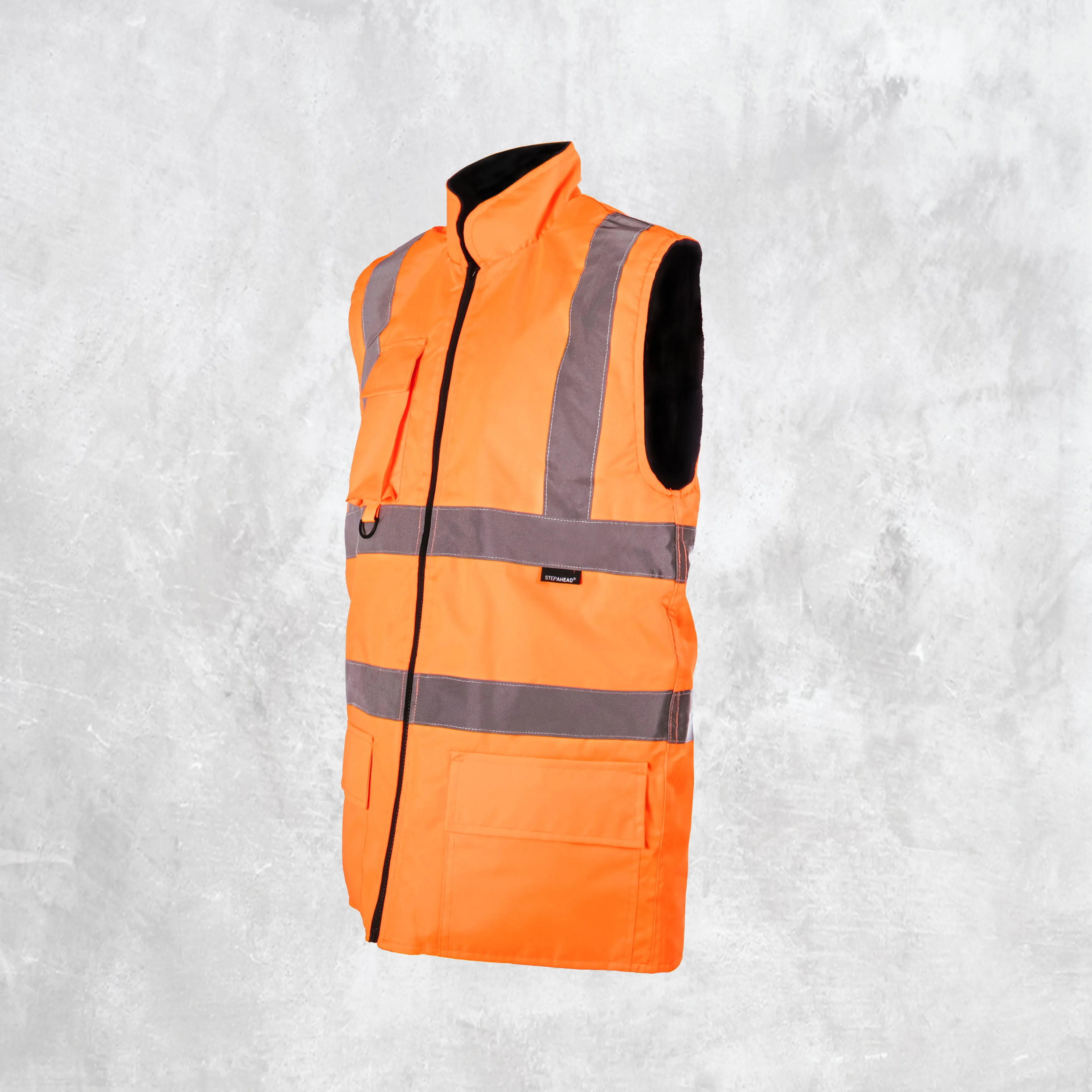 Step Ahead Hi Visibility Orange Body Warmer