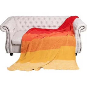 Sunshine Striped Reversible Throw Blanket