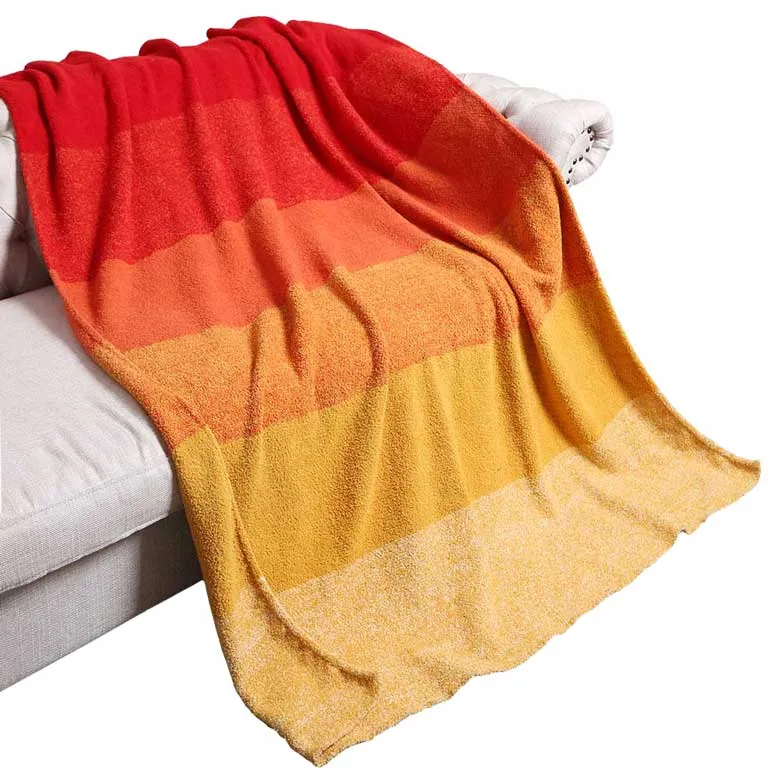 Sunshine Striped Reversible Throw Blanket