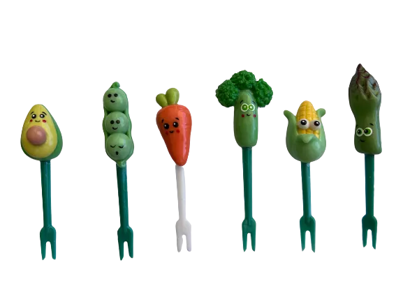 Vegetable Handmade Food Picks (6 pieces)