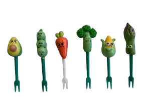 Vegetable Handmade Food Picks (6 pieces)