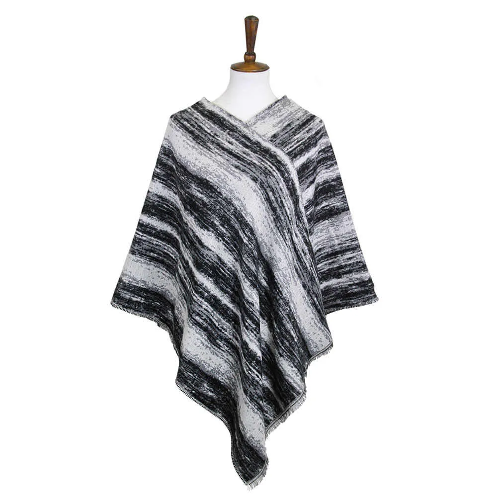 Vertical Patterned Poncho