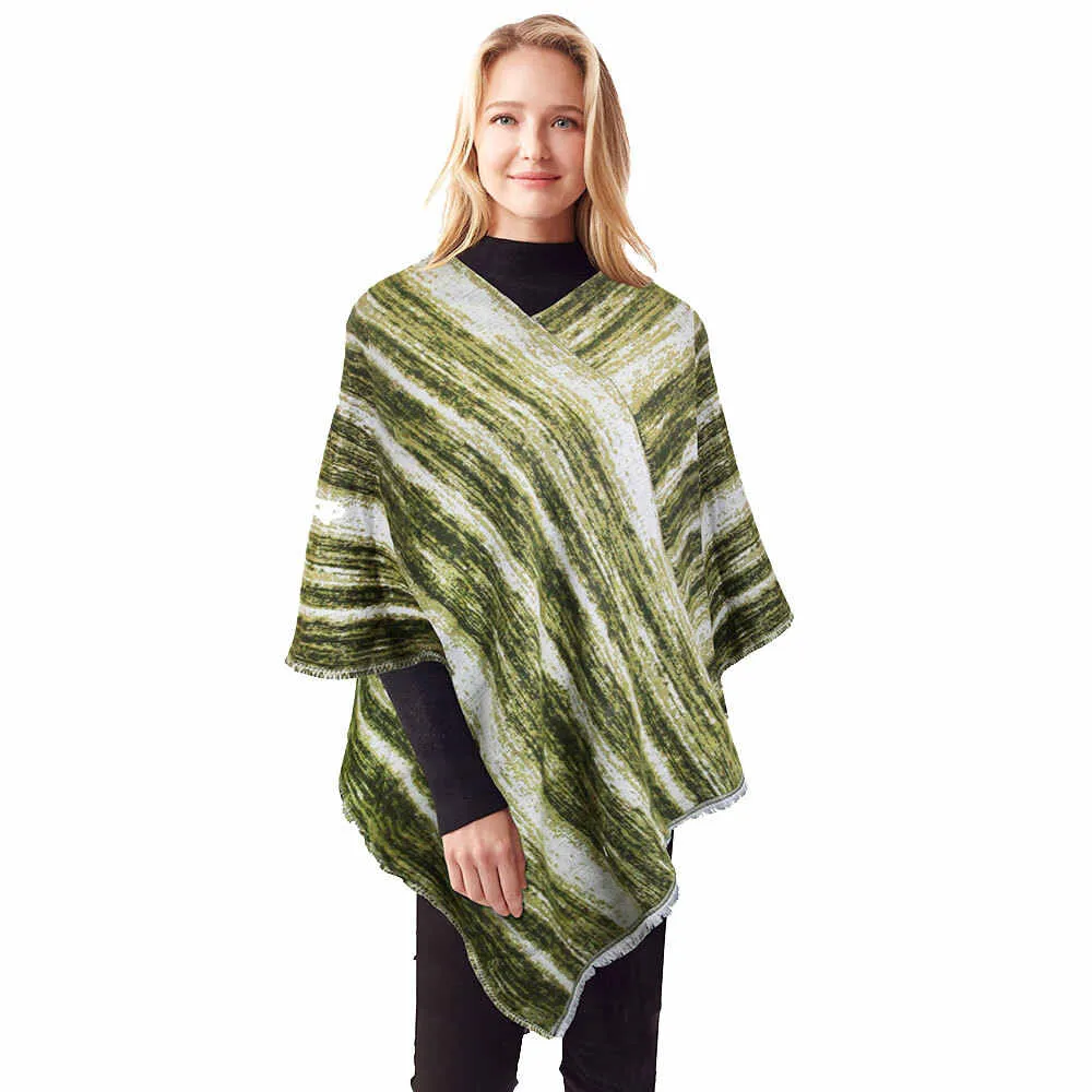 Vertical Patterned Poncho