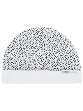 White Polka Dot Hat - Reversible