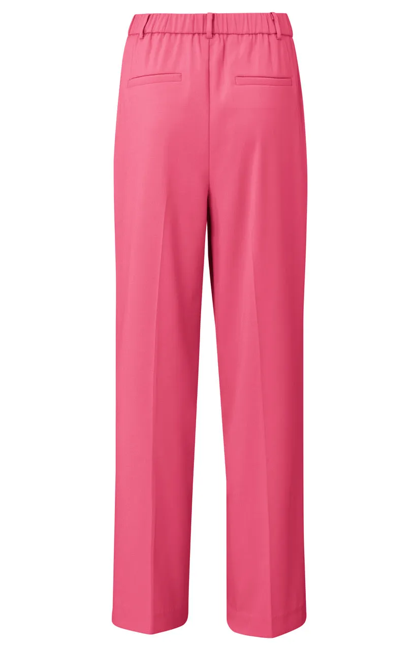 YAYA Punch Pink Loose Fit Pantalon