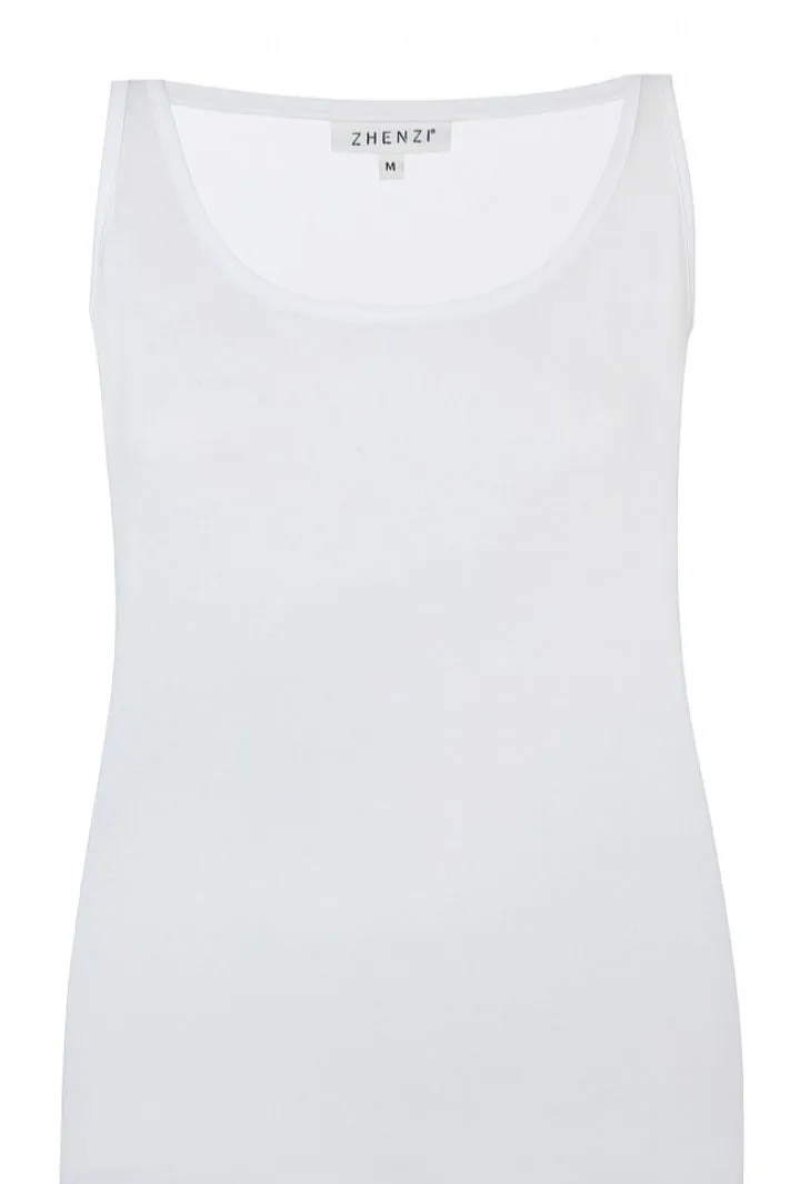 Zhenzi plain cotton cami vest